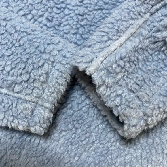 LULULEMON blue chambray Wool Whenever Crew pullover sherpa sweatshirt 10 - Picture 6 of 11